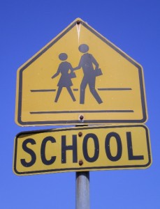 School crossing sign